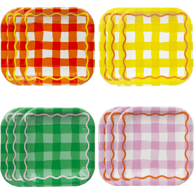 Talking Tables Gingham Plates, Currently priced at £5